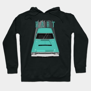 Dodge Dart 1968 - turquoise Hoodie